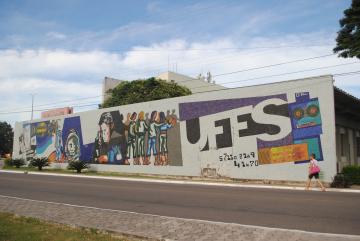 Mural da Ufes, no campus de Goiabeiras